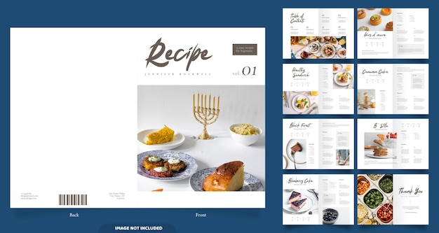 Kolorowe dania w katalogu